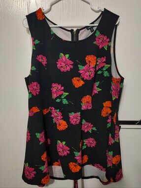 Torrid Floral Peplum Tank